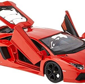 Maisto Lamborghini Aventador LP 700-4 Diecast Vehicle (1:24 Scale), Metallic Orange