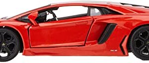 Maisto Lamborghini Aventador LP 700-4 Diecast Vehicle (1:24 Scale), Metallic Orange