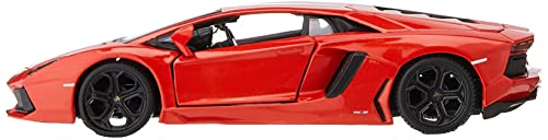 Maisto Lamborghini Aventador LP 700-4 Diecast Vehicle (1:24 Scale), Metallic Orange