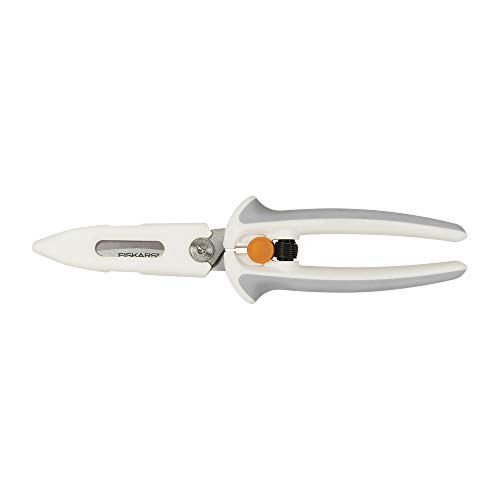 Fiskars Crafts Easy Action PowerCut Snips, 8, White/Gray