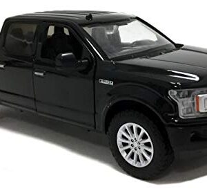 2019 Ford F-150 Limited Crew Cab Pickup Truck Black 1/24-1/27 Diecast Model Car by Motormax 79364