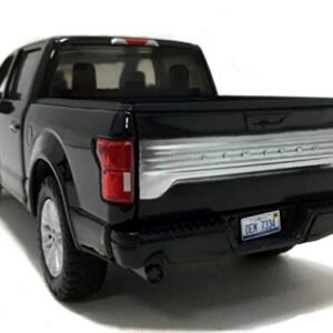 2019 Ford F-150 Limited Crew Cab Pickup Truck Black 1/24-1/27 Diecast Model Car by Motormax 79364