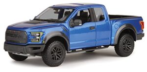 maisto new 1:24 w/b special trucks edition – blue 2017 ford raptor diecast model car