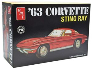 amt/premium hobbies 1963 corvette sting ray 1:25 plastic model car kit cp7728