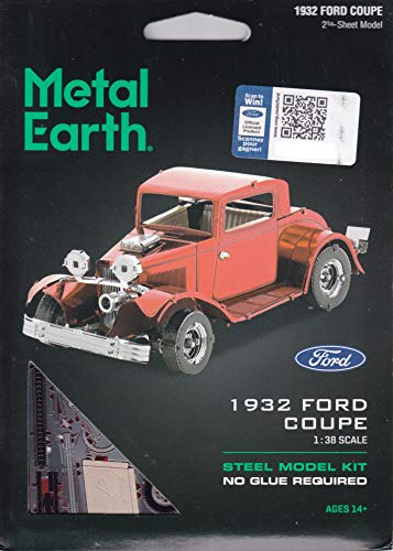 Fascinations Metal Earth 3D Metal Model Kits Ford Set of 2-1932 Coupe - 1937 Pickup