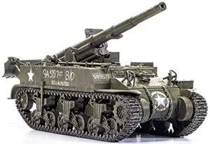 airfix m12 gmc 1:35 wwii military tank armor plastic model kit a1372, unpainted