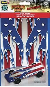 pinewood derby revell patriot car wrap decal rmxy9423