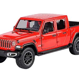 Motormax Toy 2021 Gladiator Overland (Closed Top) Pickup Truck Red 124-127 Diecast Model Car by Motormax 79365