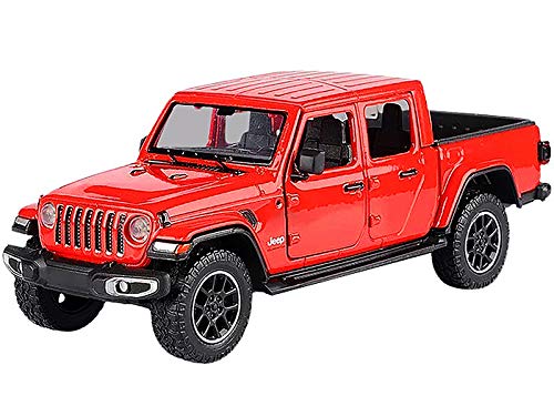 Motormax Toy 2021 Gladiator Overland (Closed Top) Pickup Truck Red 124-127 Diecast Model Car by Motormax 79365