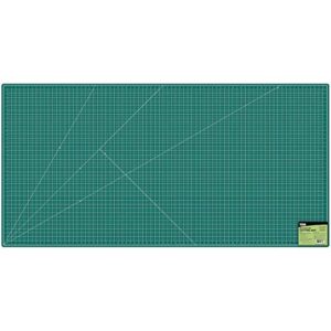 us art supply 40″ x 80″ green/black professional self healing 5-ply double sided durable non-slip cutting mat great for scrapbooking, quilting, sewing and all arts & crafts projects