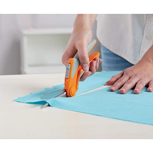 Fiskars 190850 8 Inch RazorEdge Easy Action Fabric Shears for Tabletop Cutting, Stainless-steel