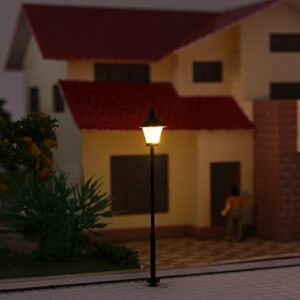 LYM09 10 pcs Model Railway Led Lamppost Lamps Street Lgihts N Scale 4.7cm 1.85inch 12V New