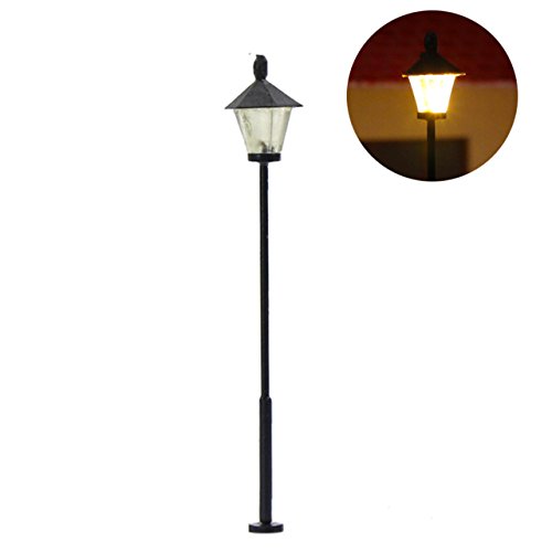 LYM09 10 pcs Model Railway Led Lamppost Lamps Street Lgihts N Scale 4.7cm 1.85inch 12V New