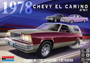 revell 85-4491 1978 chevy el camino 3n1 model car kit 1:24 scale 116-piece skill level 4 plastic model building kit , purple