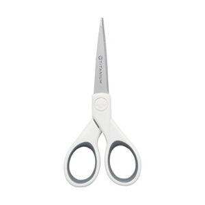 Westcott 8" Bent and 5" Straight Titanium Bonded Craft Scissors, Combo Pack (16378)