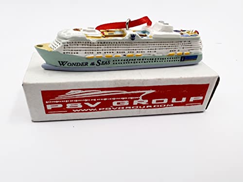 PSVGROUP Cruise Ship Model - a Great Gift for Nautical Decorative Hanging Ornaments/Cake Topper/Friendship Gift for Your Lover (Small, Wonder of The Sea)