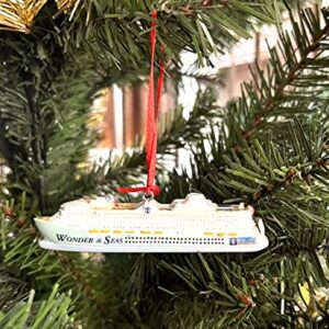 PSVGROUP Cruise Ship Model - a Great Gift for Nautical Decorative Hanging Ornaments/Cake Topper/Friendship Gift for Your Lover (Small, Wonder of The Sea)
