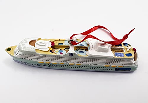 PSVGROUP Cruise Ship Model - a Great Gift for Nautical Decorative Hanging Ornaments/Cake Topper/Friendship Gift for Your Lover (Small, Wonder of The Sea)