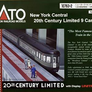 Kato USA Model Train Products N Scale New York Central 20th Century Limited 9-Car Set