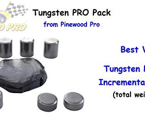 Pinewood Pro 1oz Tungsten Putty and 3oz Tungsten Cylinders - Weights for use on Derby Cars