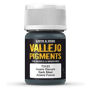 vallejo earth and oxide pigments, dark steel