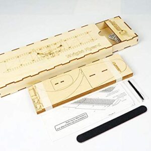 Balsa Wood Airplane Kits- Wright Brothers Flyer DIY Wooden Models Plane Construction Set, Laser Cut Aircraft Model Kit 3D Puzzles for Adults, Perfect Brain Teaser Jigsaw Puzzle for Home Decor