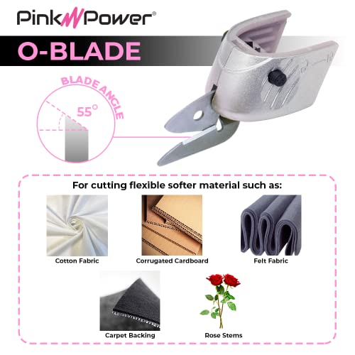 Paper and Fabric Replacement Blade for Pink Power HG2043 4V Lithium Ion Pink Cordless Electric Scissors (PPO Blade : 1 Pack)