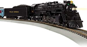 lionel the polar express lionchief 2-8-4 set with bluetooth capability, ho gauge model train set with remote