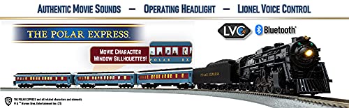 Lionel The Polar Express LionChief 2-8-4 Set with Bluetooth Capability, HO Gauge Model Train Set with Remote