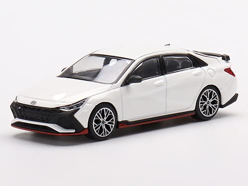 Hyundai Elantra N Ceramic White Limited Edition to 1560 Pieces Worldwide 1/64 Diecast Model Car by True Scale Miniatures MGT00427