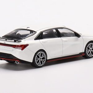 Hyundai Elantra N Ceramic White Limited Edition to 1560 Pieces Worldwide 1/64 Diecast Model Car by True Scale Miniatures MGT00427