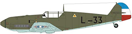 Airfix Quickbuild Messerschmitt Bf109E-4 / E-1 1:48 Military Aviation Plastic Model Kit A05120B, Multicolor