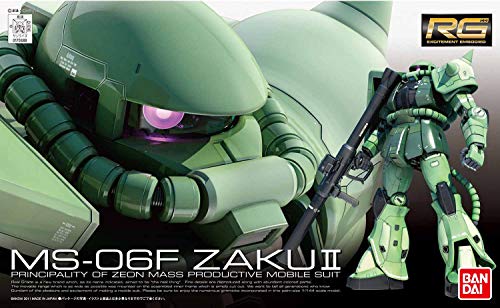 RG Mobile Suit Gundam MS-06F Mass Production Zaku 1/144 Scale Color-Coded Plastic Model