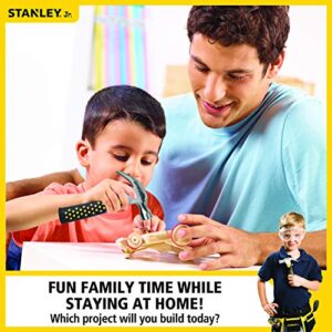 Stanley Jr Take Apart Cement Mixer Kit for Kids TT003-SY: Children’s 23 Piece Yellow STEM Construction Toy Truck with Figure Screwdriver Bolts, Ages 3+