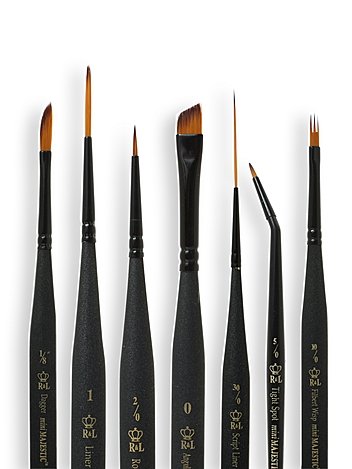 Royal & Langnickel Series 4200 Mini-Majestic Brushes 30/0 monogram