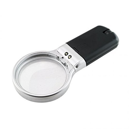 3X LED Light Hands Free Magnifying Glass with Light Stand Foldable Portable Illuminated Magnifier for Reading, Inspection, Soldering, Needlework, Repair, Hobby & Crafts