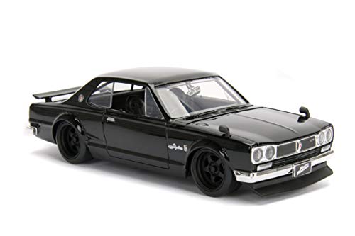 Jada Toys Fast & Furious 1:24 Brians's Nissan Skyline 2000 GT-R Die-cast Car, Toys for Kids and Adults (JA99686) , Black