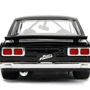 Jada Toys Fast & Furious 1:24 Brians's Nissan Skyline 2000 GT-R Die-cast Car, Toys for Kids and Adults (JA99686) , Black