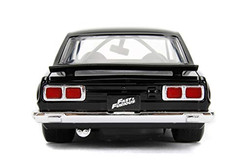 Jada Toys Fast & Furious 1:24 Brians's Nissan Skyline 2000 GT-R Die-cast Car, Toys for Kids and Adults (JA99686) , Black