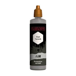 the army painter warpaints air airbrush matt varnish 18ml acrylic paint for airbrush, wargaming and modelling