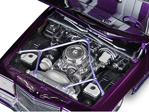 Revell 85-4438 Custom Cadillac Lowrider Model Car Kit 1:25 Scale 110-Piece Skill Level 5 Plastic Model Building Kit , Purple