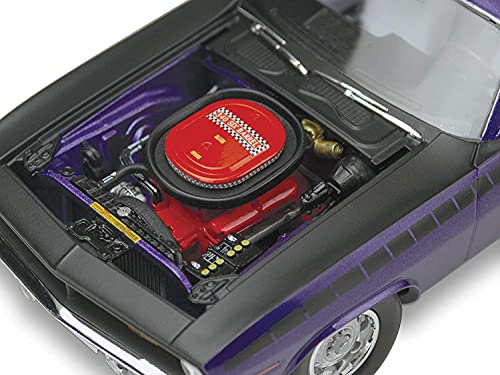 Revell 85-4416 '70 Plymouth AAR Cuda Model Car Kit 1:25 Scale 143-Piece Skill Level 5 Plastic Model Building Kit, Purple