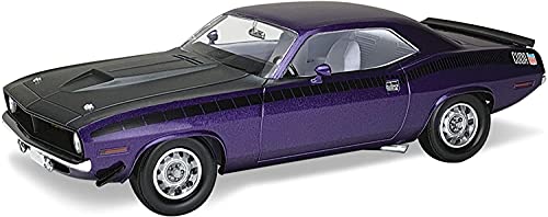 Revell 85-4416 '70 Plymouth AAR Cuda Model Car Kit 1:25 Scale 143-Piece Skill Level 5 Plastic Model Building Kit, Purple