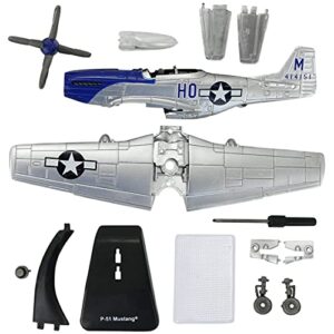 Iconikal 1:48 Scale Easy Assemble Model Airplane Kit, P-51 Mustang