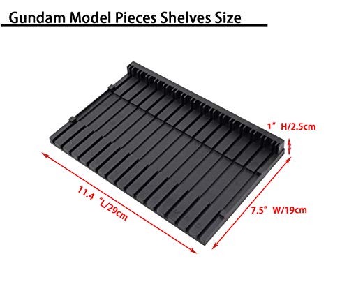 POMER Gundam Model Pieces Shelves Tool Stand Holder Rack,11.4x7.5inch Plastic Tool Drawer Storage Container for Aciton Figures Model Making Accessories DIY(1 PCS)