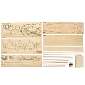 EastVita Wooden Model Ships Kits to Build for Adults, Wooden Ship Model Kit, 1/100 Scale Wooden Wood Sailboat Ship Kits for Collections Handmade Competition Boat Model Hobby