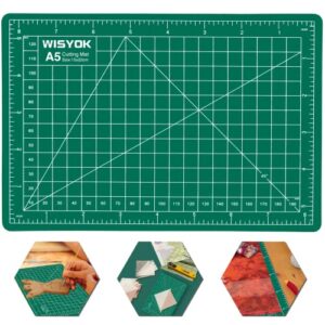wisyok 6″ x 8″ a5 self healing craft mat, small sewing cutting mat rotary fabric mat, ideal for children and hobbyist diy craft creative design