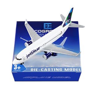 EcoGrowth Model Planes Jet Blue Airplane Model Airplane Toy Plane Aircraft Model for Collection & Gifts
