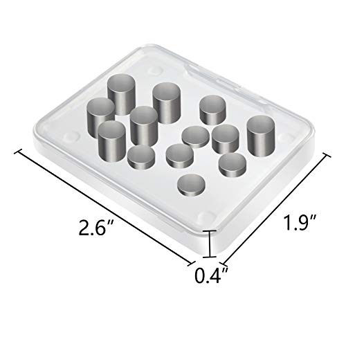 4 oz. Tungsten Weights Incremental Cylinders Car Incremental Tungsten Weights Compatible with Pinewood Car Derby Weights to Optimize Your Car for Speed, 3/8 Inches