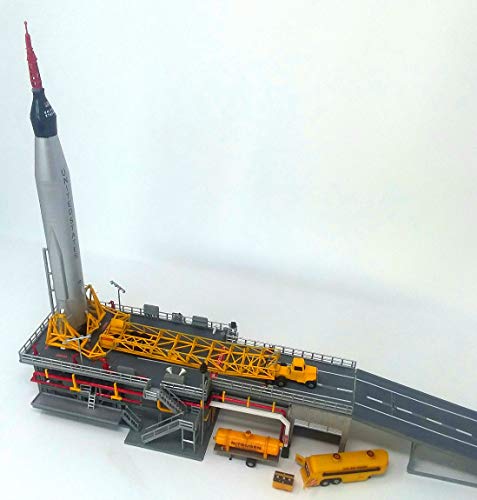 Atlantis Atlas Rocket Plastic Model Kit with Launch Pad and Mercury Capsule STEM a Salute to John Glenn